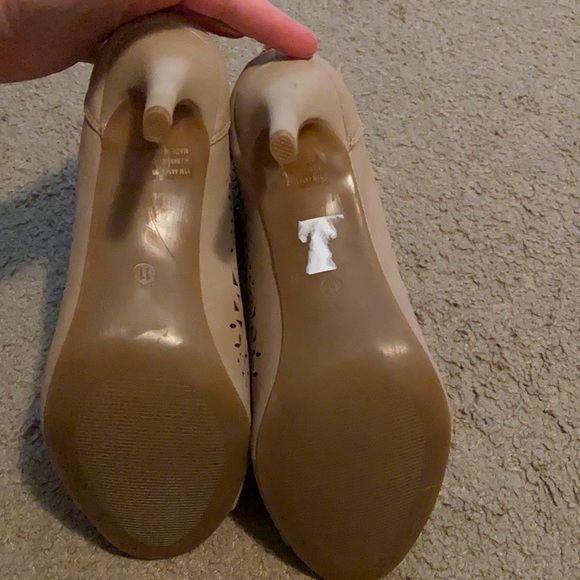 Ladies Size 11 Tan Stiletto Heel  Peep-Toe Boot-NEW - Picture 4 of 7